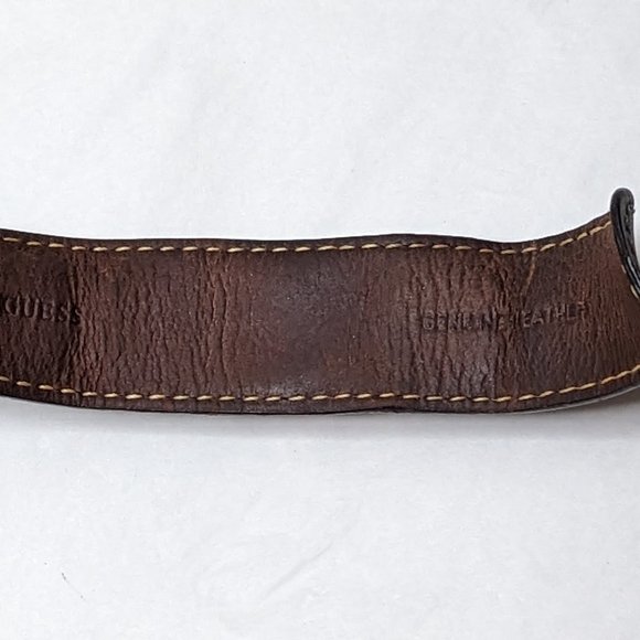 Genuine Women Guess Watch Vintage Rectangular Leather Band Watch Working - Picture 7 of 10